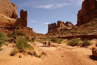 Arches NP, sur le sentier de Park Avenue