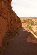 Arches NP, le sentier menant à Delicate Arch